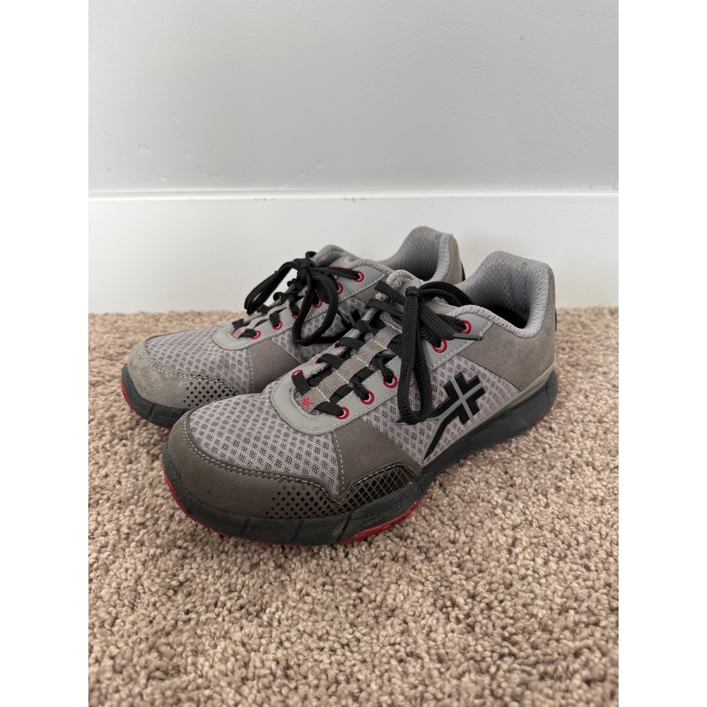Kuru Quantum Training Shoes Comfort Athletic Sneakers‎ Gray Red Black Mens